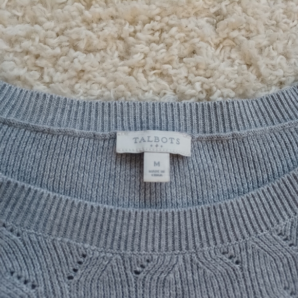 Talbots Woman Sweater size M Gray - Picture 8 of 8